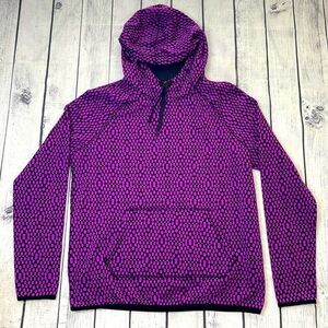 Nike Therma-Fit Women’s Sweatshirt Hoodie Pullover Medium Stretch Purple Black